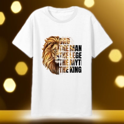 Dad The Man The Legend Lion, Fathers Tumbler and T-Shirt