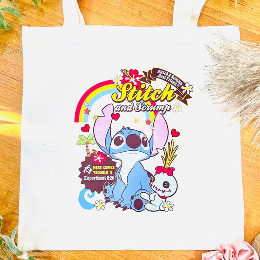 Cute Cartoon Canvas Tote Bag