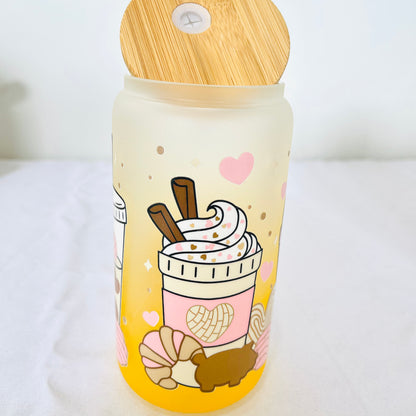 Sweet Treat | 16oz Foster Glass Can, Bamboo Lid & Straw