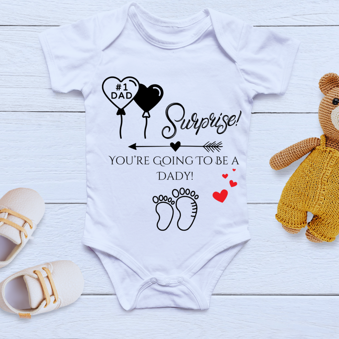 Surprise baby coming soon 2025 Announcement baby cloth