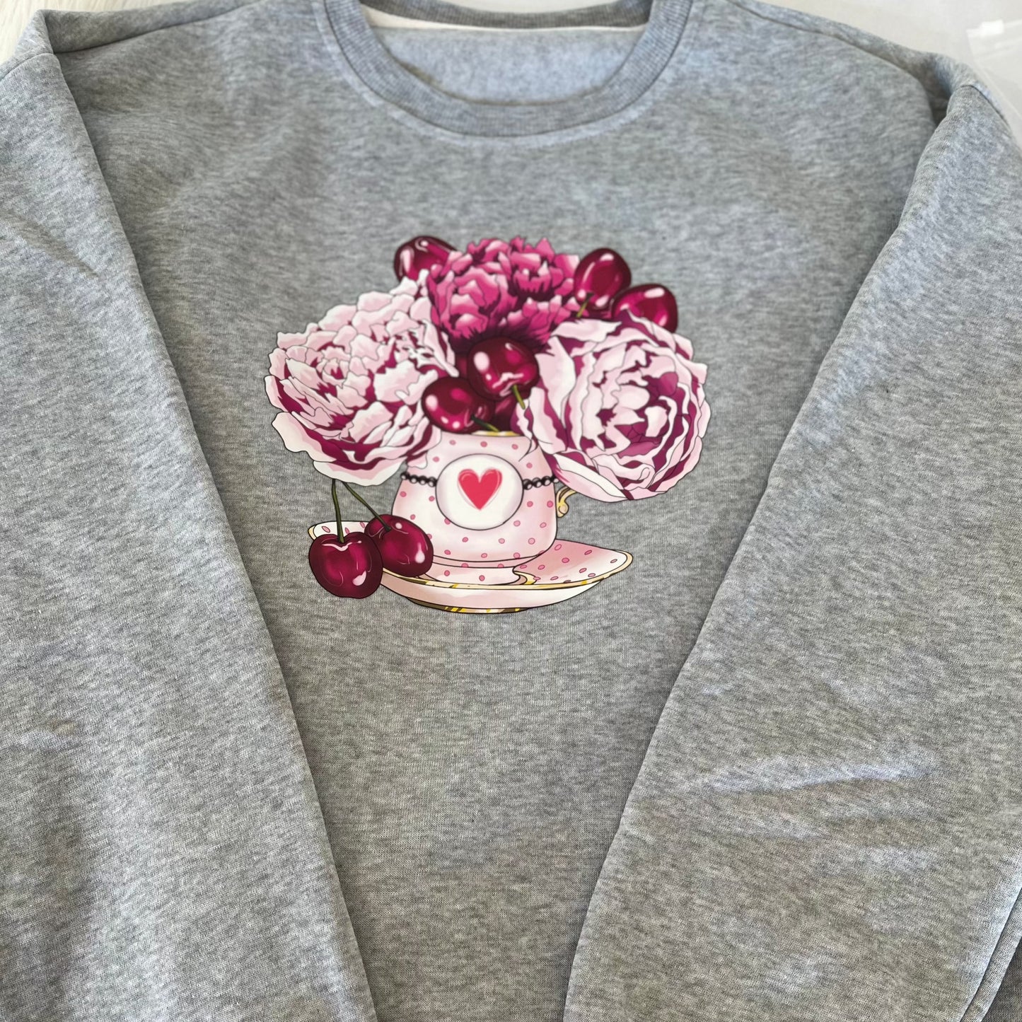 Fashion Woman Crewneck Sweater Grey