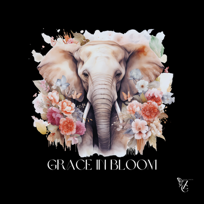 Grace in Bloom: Embrace Elegance with Our Floral Elephant Crop Top