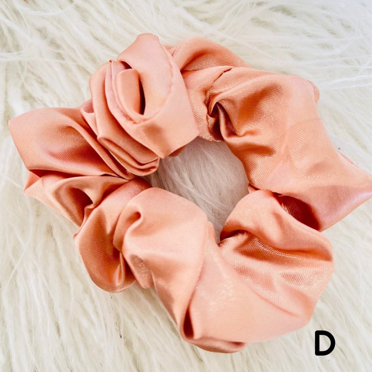 Colourful satin scrunches, hair accessories for women and girls