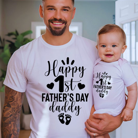 First Father’s Day Dad and Baby Matching Set