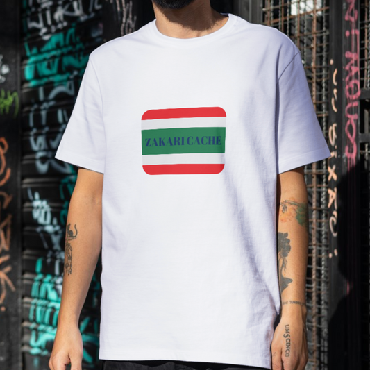 Zakari Cache Flag T-Shirt: Wear Your Pride in Style