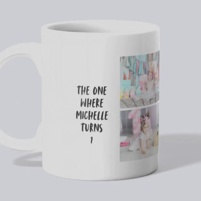 10 X Personalised Mugs - Four Custom Pictures and Text for your Special Occasions